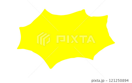 シンプルな手書きのギザギザのフキダシ びっくり 注意 シンプルな手書きのギザギザのフキダシ びっくり 注意 121250894