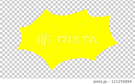 シンプルな手書きのギザギザのフキダシ びっくり 注意 シンプルな手書きのギザギザのフキダシ びっくり 注意 121250894