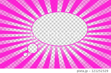 Background material of concentrated lines and comic speech bubbles Background material of concentrated lines and comic speech bubbles 121252329