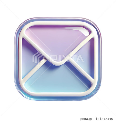 blue mail icon 121252340