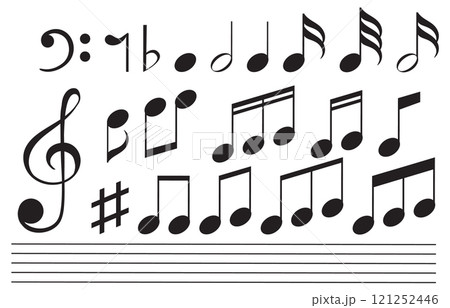 Musical Notes and Symbols Collection 121252446