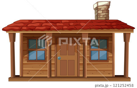 Cozy Wooden Cabin with Chimney Cozy Wooden Cabin with Chimney 121252458