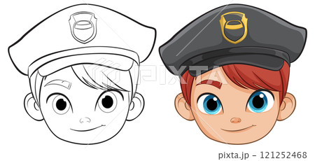 Police Officer Character Illustration 121252468