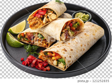 mexican tacos with beef 121252835