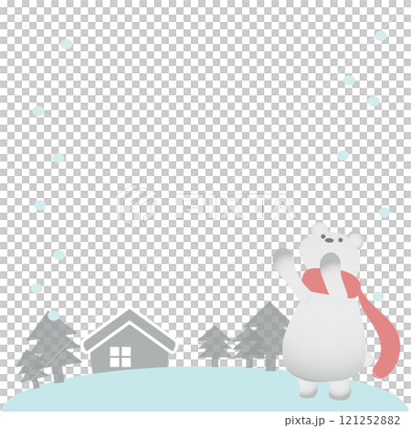 冬の雪くま 冬の雪くま 121252882