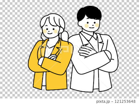 親密同事的插圖 121253648