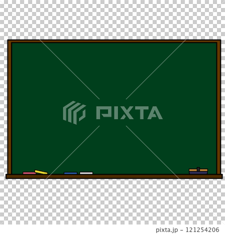 学校にあるような黒板のイラスト 121254206