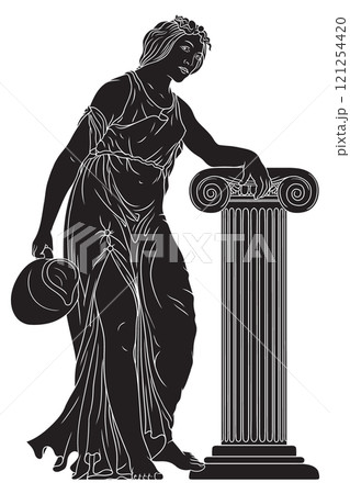 Vector Greek women. Vector Greek women. 121254420