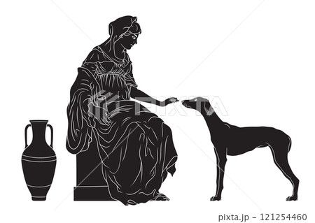 Vector Greek women. 121254460