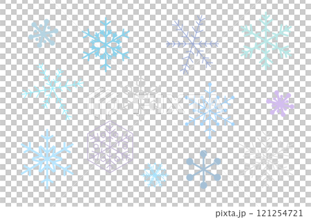 Various images of snowflakes Various images of snowflakes 121254721