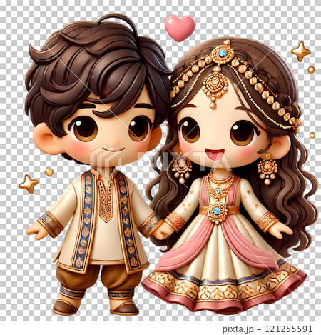 Prince and princess doll 121255591
