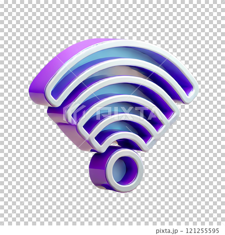 blue wifi icon 121255595