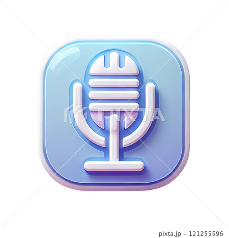 blue microphone icon 121255596