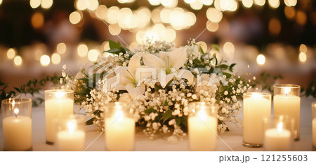 ユリとキャンドル ユリとキャンドル 121255603