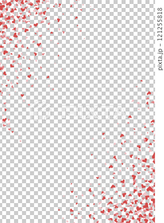 背景插畫素材與分散的心向量情人節白色背景 121255818