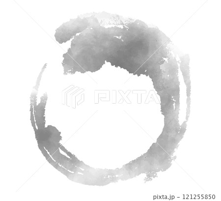 墨で描いた丸 121255850
