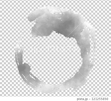 墨で描いた丸 121255850