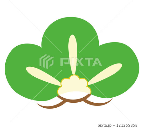 シンプルでかわいい松のイラスト 121255858