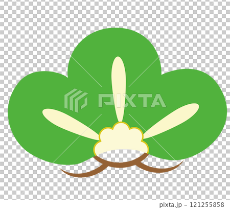 シンプルでかわいい松のイラスト 121255858