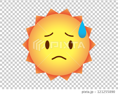 困っている太陽 困っている太陽 121255890