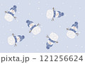 雪だるまのパターン 121256624