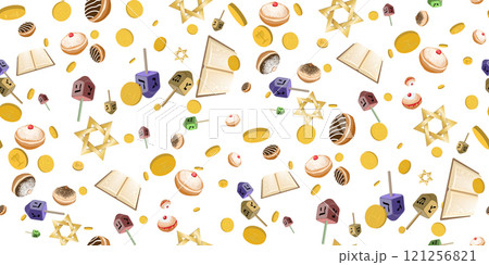 Happy Hanukkah traditional Jewish holiday 121256821