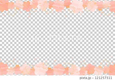 櫻花上下框架向量圖素材櫻花櫻花春天可愛簡約水彩粉紅 櫻花上下框架向量圖素材櫻花櫻花春天可愛簡約水彩粉紅 121257311