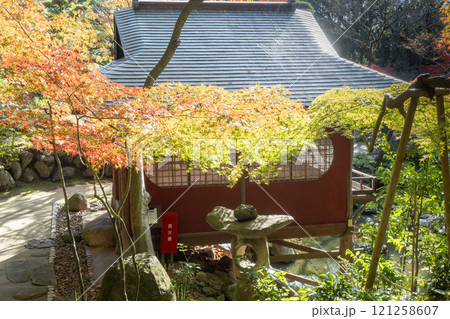 神戸市須磨区にある紅葉がきれいな神戸迎賓館・旧西尾邸の茶室・真珠亭 121258607