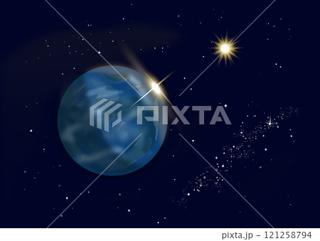 シンプルな「宇宙」のイラストレーション 121258794