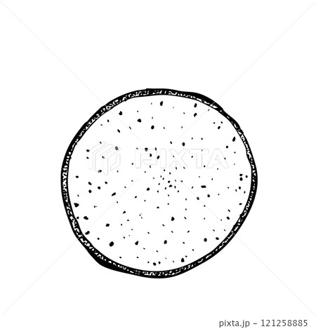 Dragonfruit ink graphic vector illustration isolated on white background. High quality hand drawn black and white art for kitchen design, packages, restaurant menu, fruit plate, label, logo and decor Dragonfruit ink graphic vector illustration isolated on white background. High quality hand drawn black and white art for kitchen design, packages, restaurant menu, fruit plate, label, logo and decor 121258885