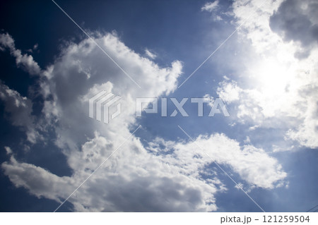 Beautiful clouds in the sky. Pattern from clouds Beautiful clouds in the sky. Pattern from clouds 121259504