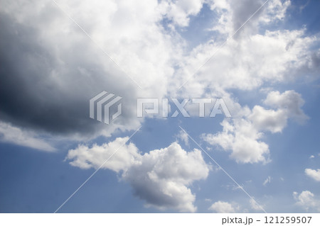 Beautiful clouds in the sky. Pattern from clouds Beautiful clouds in the sky. Pattern from clouds 121259507
