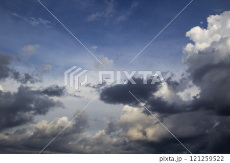 Beautiful clouds in the sky.  Pattern from clouds 121259522