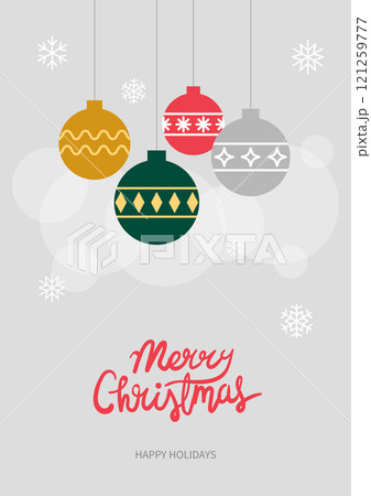 Christmas card poster design. Vector illustration. Christmas card poster design. Vector illustration. 121259777