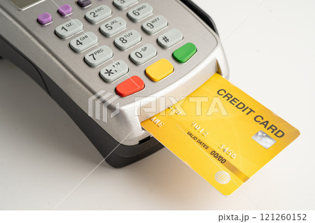 Payment POS terminal for finance and shopping business and technology. Payment POS terminal for finance and shopping business and technology. 121260152