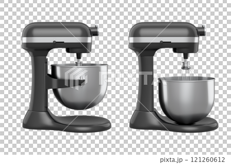 Modern kitchen mixer for cooking, blending and mixing on white background. 121260612