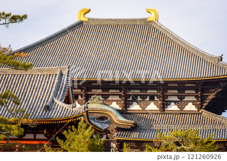 Todaiji Temple, one of most famous and historically significant Buddhist temples in Nara, Japan 121260926