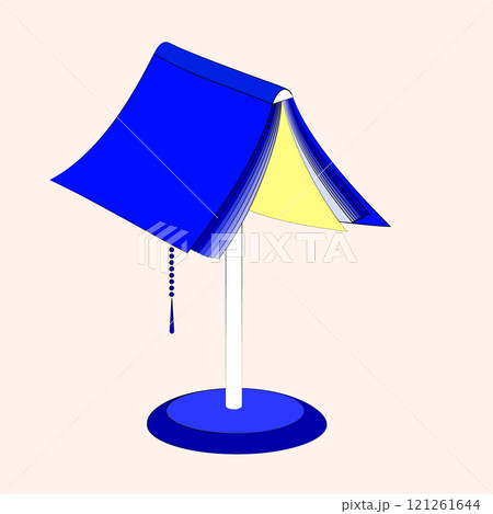 Vector illustration. Book transformed into lamp, symbolizing the illuminating power of knowledge. Books to enlighten minds and inspire understanding. Vector illustration. Book transformed into lamp, symbolizing the illuminating power of knowledge. Books to enlighten minds and inspire understanding. 121261644