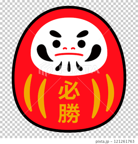 達摩勝利簡單插畫 121261763