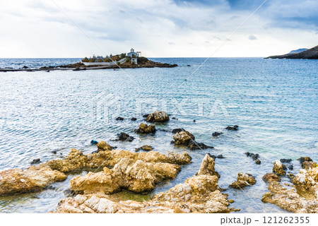 Agios Fokas Laconia Greece in stormy weather 121262355