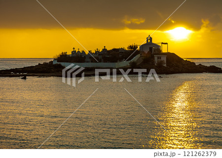 Agios Fokas Greece, sunrise at stormy weather Agios Fokas Greece, sunrise at stormy weather 121262379