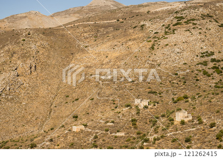 Stone old tower house on Mani, Greece. 121262415
