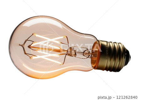 Light bulb on white background 121262840