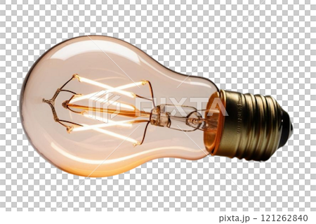 Light bulb on white background 121262840