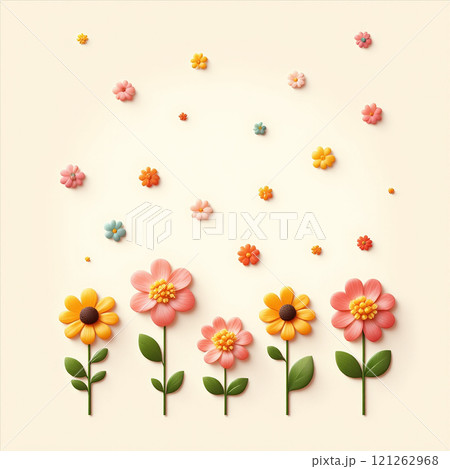 花々が織りなす幻想的なパターン 121262968