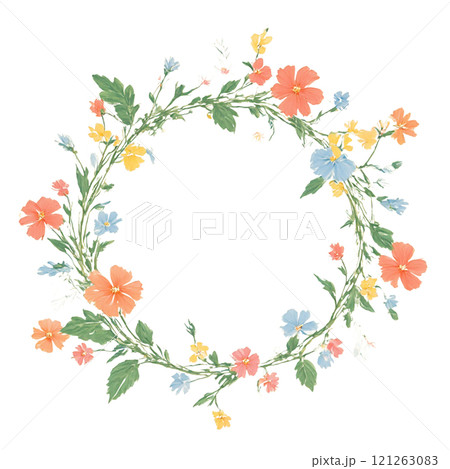 夢見心地な花柄、ファンタジーの庭 121263083