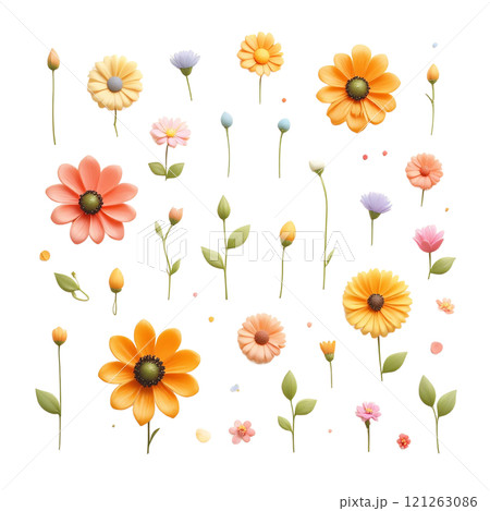 夢見心地な花柄、ファンタジーの庭 121263086