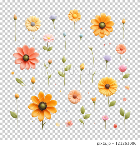 夢見心地な花柄、ファンタジーの庭 121263086