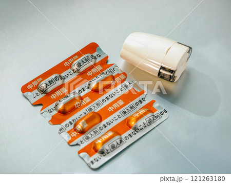 喘息治療の吸入薬 121263180