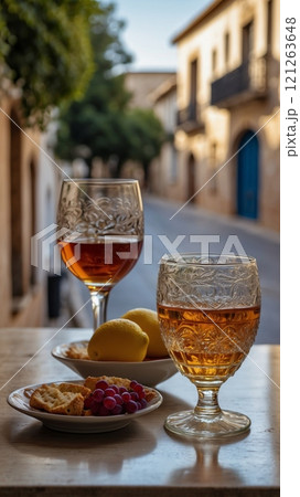 Glass of Jerez with Flamenco Charm Glass of Jerez with Flamenco Charm 121263648